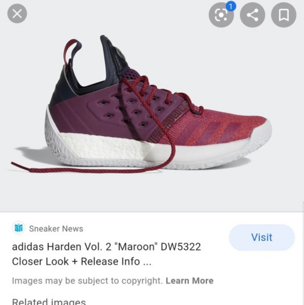 adidas Harden Vol.2 - 'Maroon'